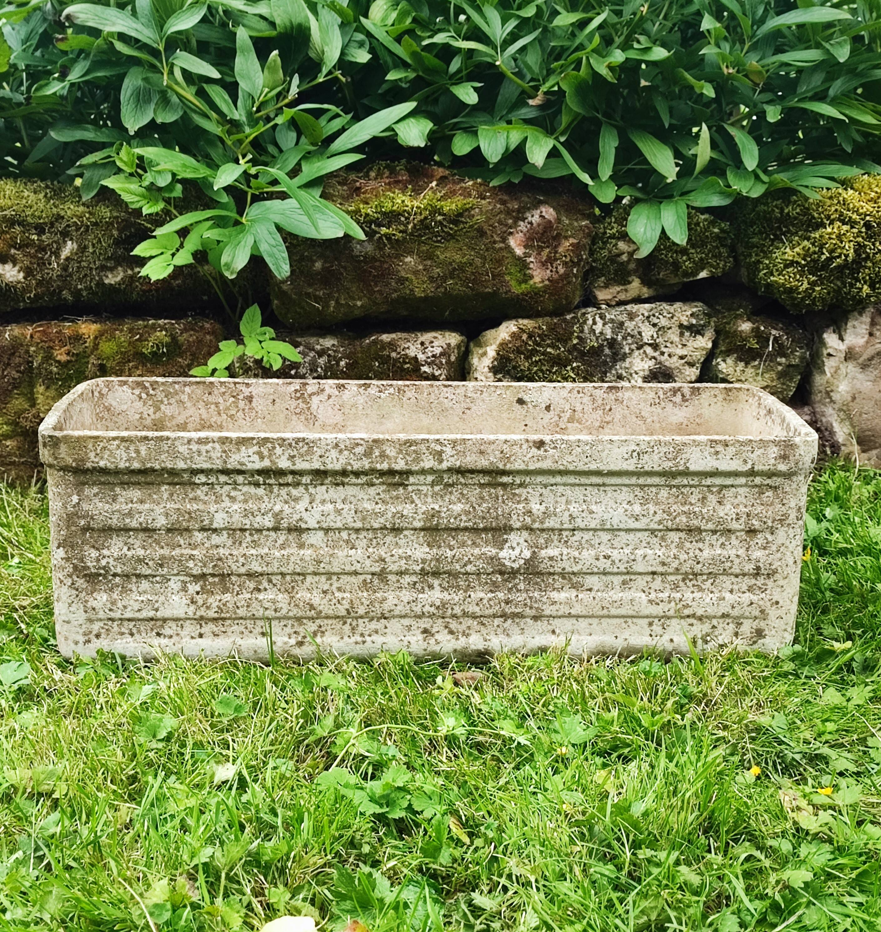 Vintage rectangular planter