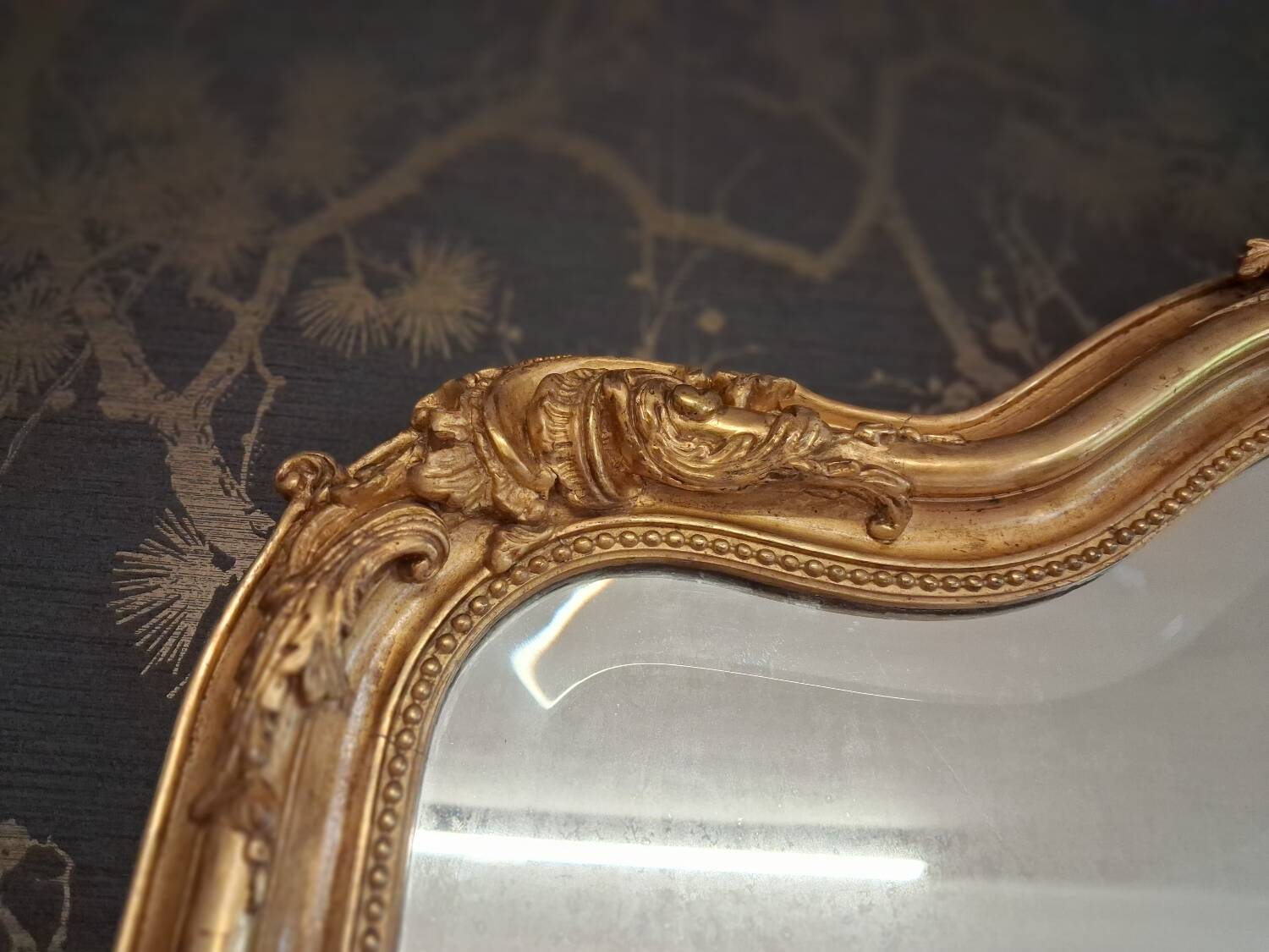 Napoleon III period mirror 220 x 125