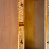 Chest of drawers in rattan and bamboo
