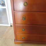 Louis Philippe style chest of drawers in cherry wood