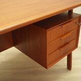 Teak desk, Danish design, 1970s, manufacture: Omann Jun