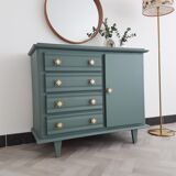 Gray art deco commode