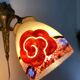 Antique bronze and glass paste wall light