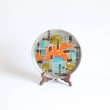 Abstract geometric plate by Gehel Paris, 1960s