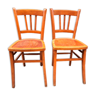 Pair of vintage bistro chairs