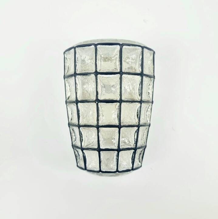 Applique murale en verre de style mid-century moderne de Limburg, Allemagne, années 1970.