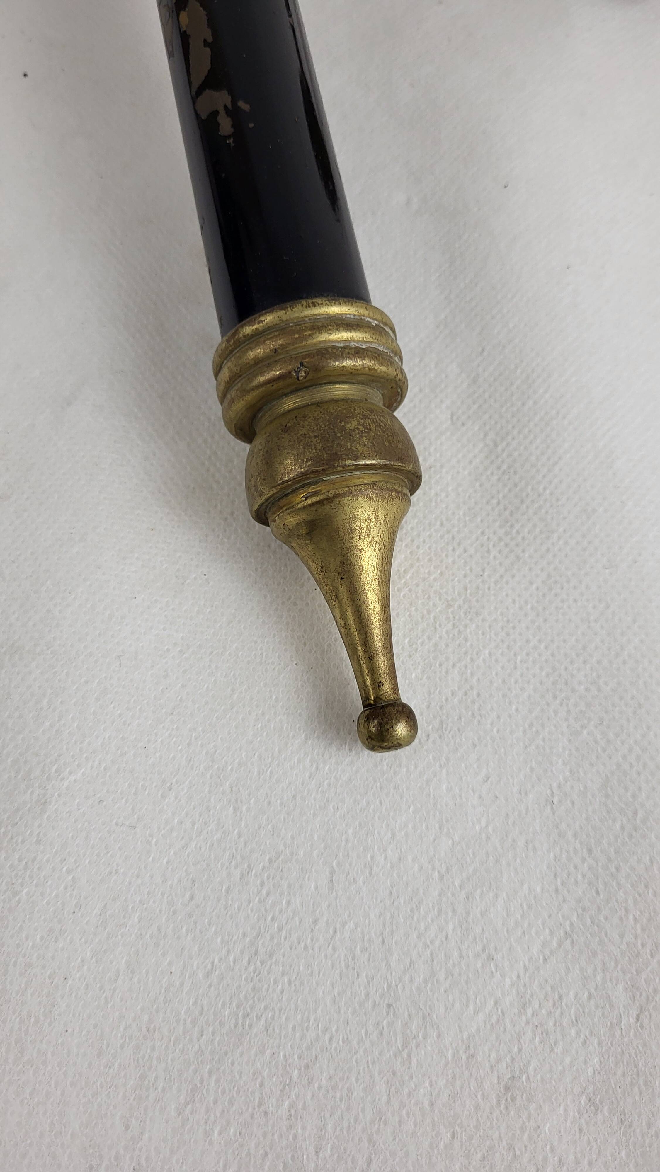 Flambeau Wall Lamp Glass & Brass 1950s