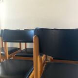 Set of six vintage Scandinavian chairs