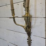 Louis XVI style wall lamp in bronze