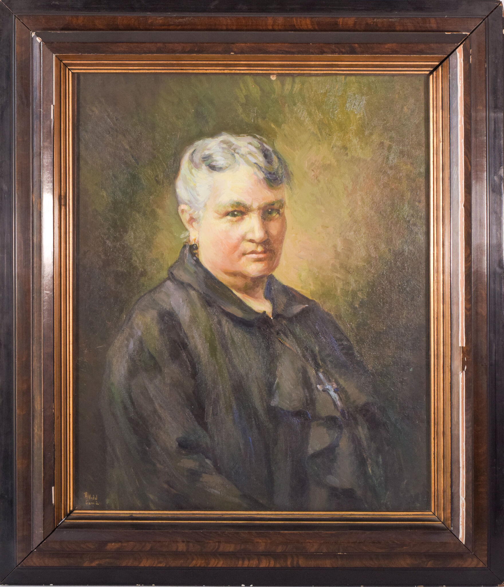 Portrait of a lady - oil on canvas