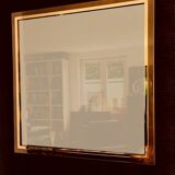 Postmodern Square Bronze Mirror from Belgo Chrom, Belgium, 1980s