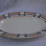 Plat modèle carmen jaune de la faïencerie longwy