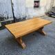 Large monastery table in solid oak – French handcrafted.