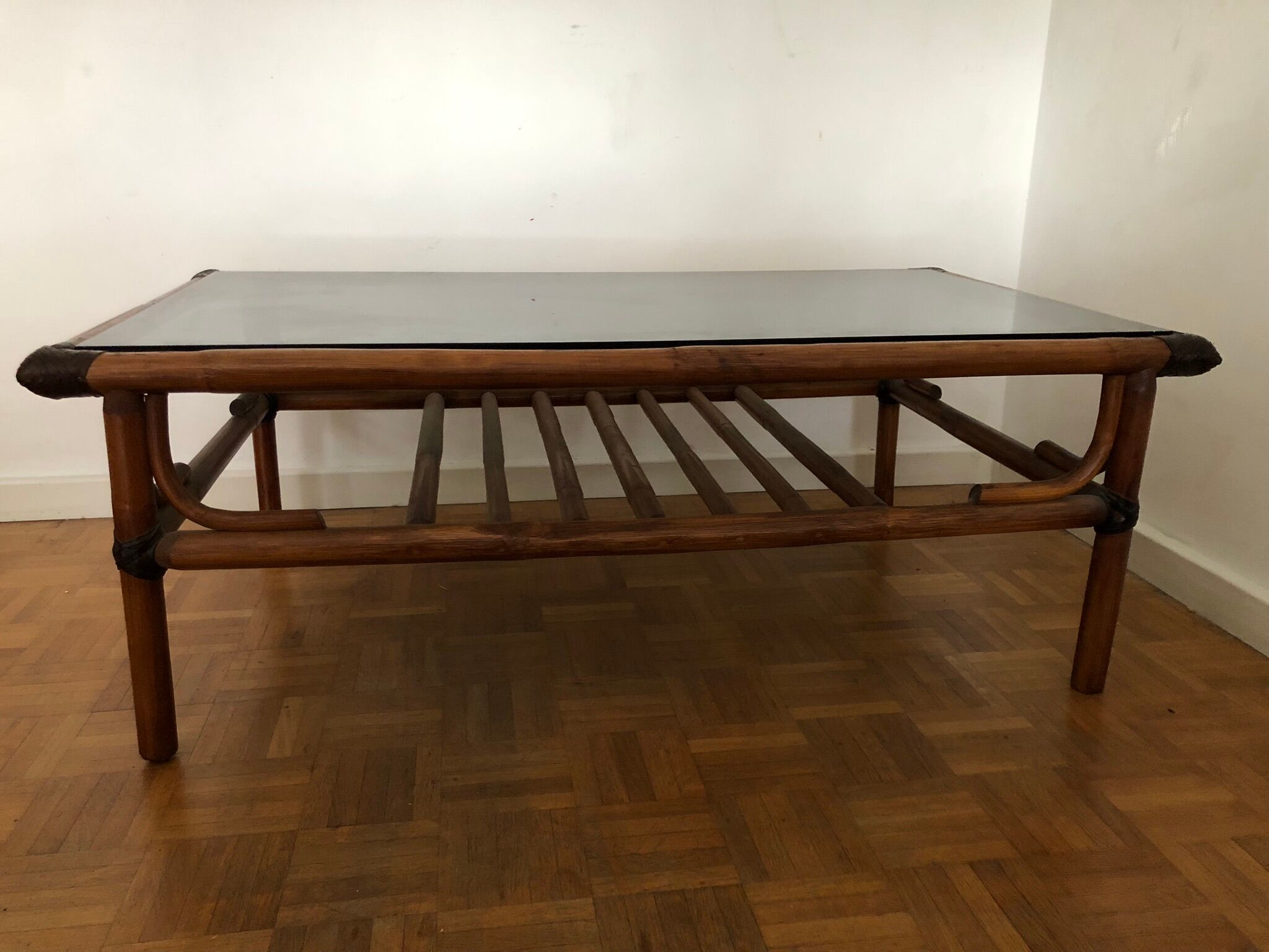 Vintage bamboo coffee table