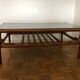 Table basse vintage en bambou