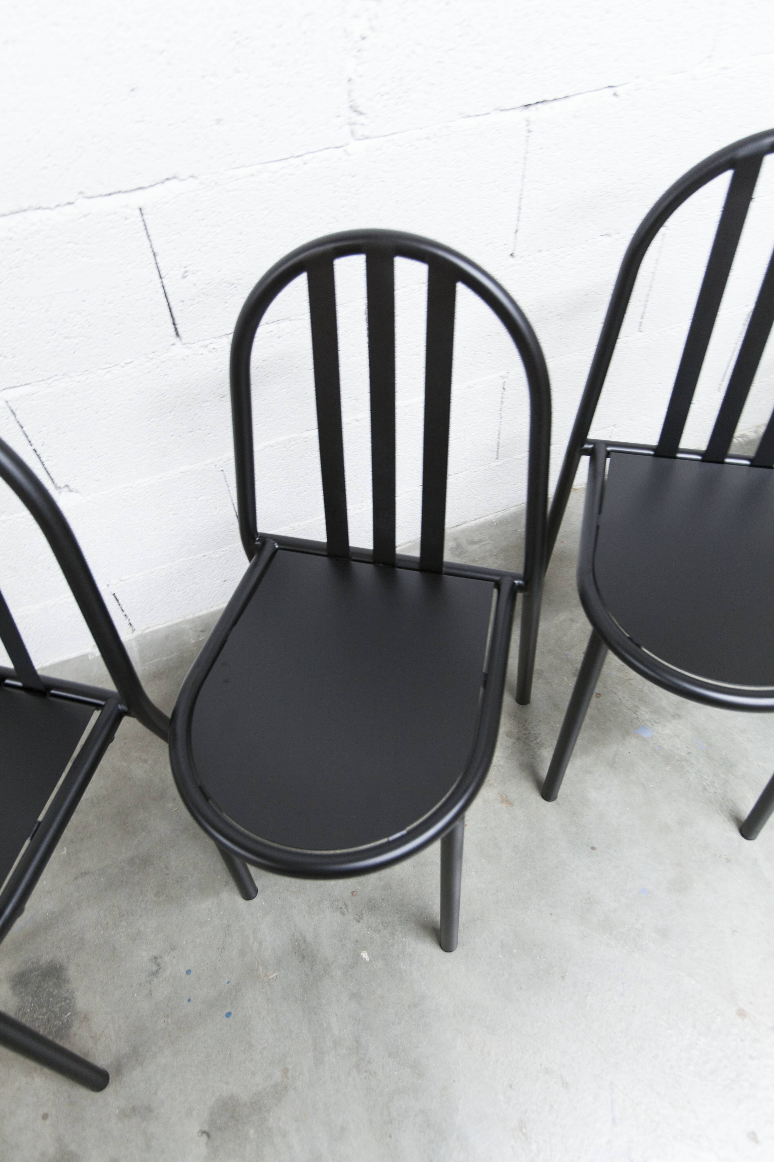Set of 6 "202" model chairs by Robert Mallet Stevens 1980