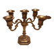 5 flames silver chrome metal candlestick