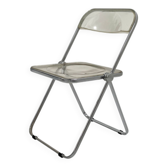 Transparent Plia Chair by Giancarlo Piretti for Castelli, 1960