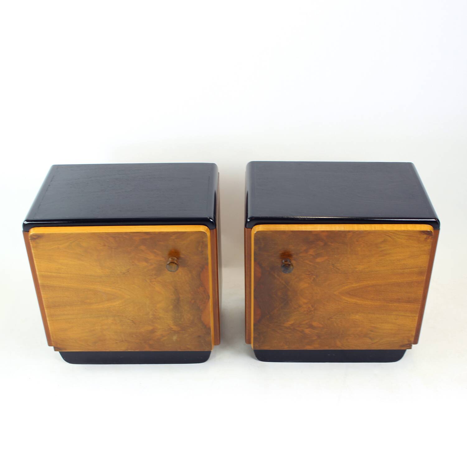 Pair Of Czechoslovak Modernist Bedside Tables, Circa 1935