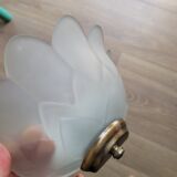 Pair of wall sconces tulip frosted glass.