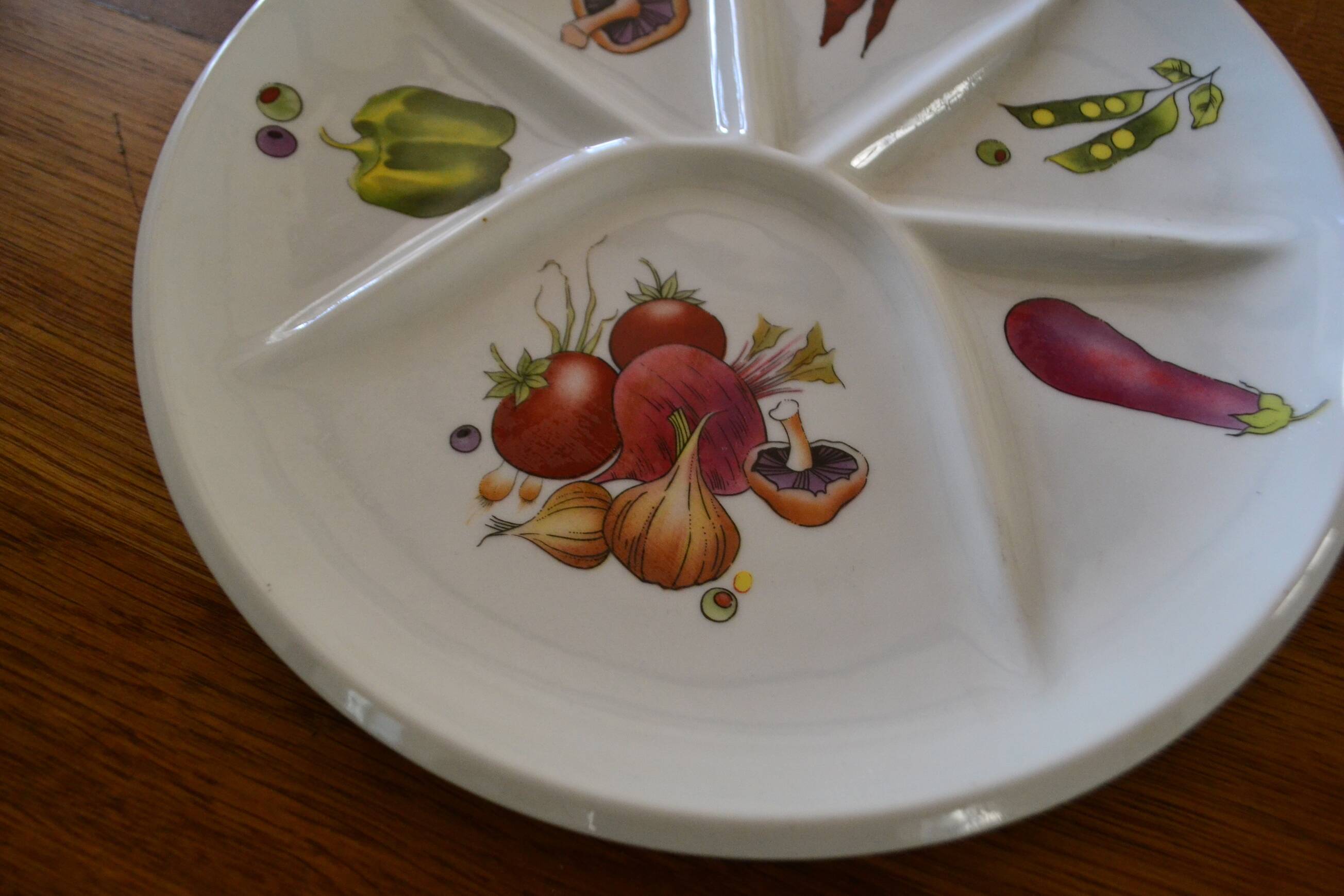 1960s Porcelain Fondue Plates from Berry