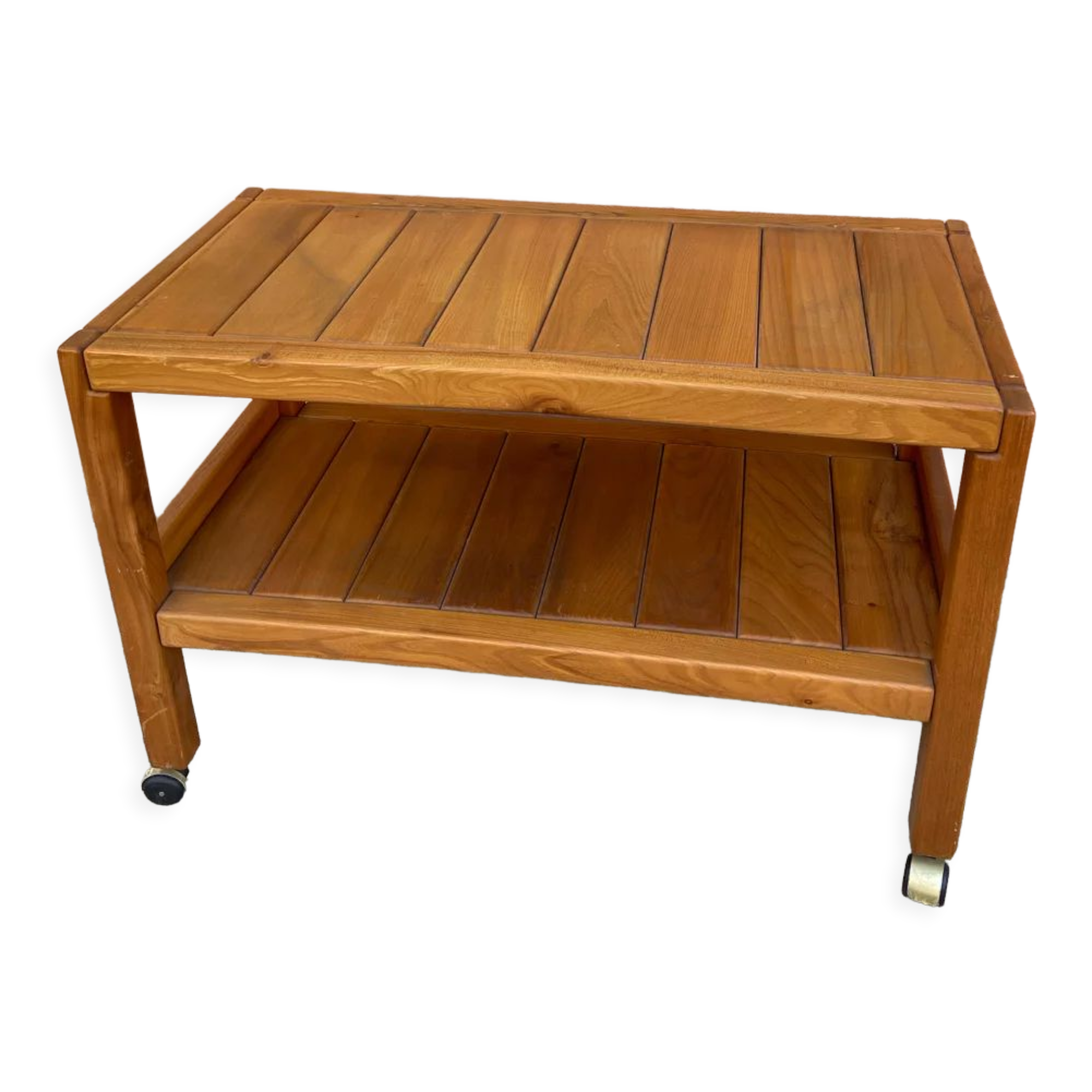 Solid elm side table Maison Regain