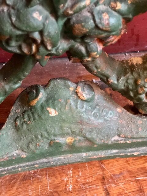 Cast iron coat rack 19th Alfred Corneau Frères Charleville