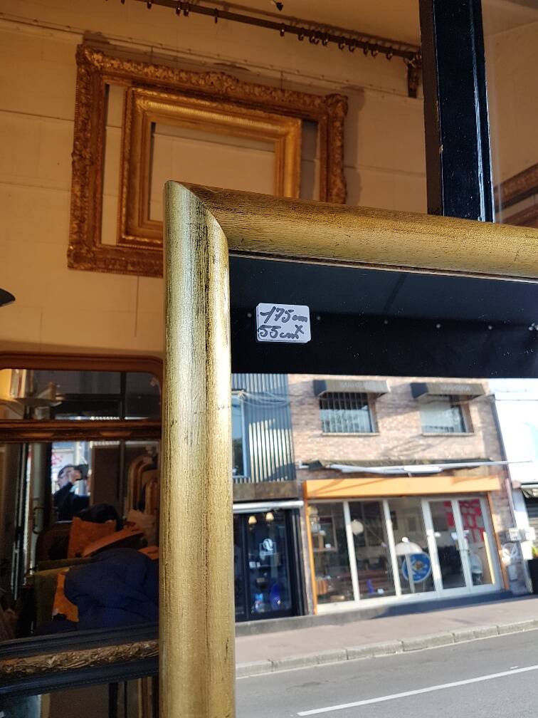 Miroir dore mural ou d'entre deux ( fenetres ) " le hanoi "