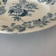 Flat plate iron earth Longwy model Ycho - blue flower faience ja