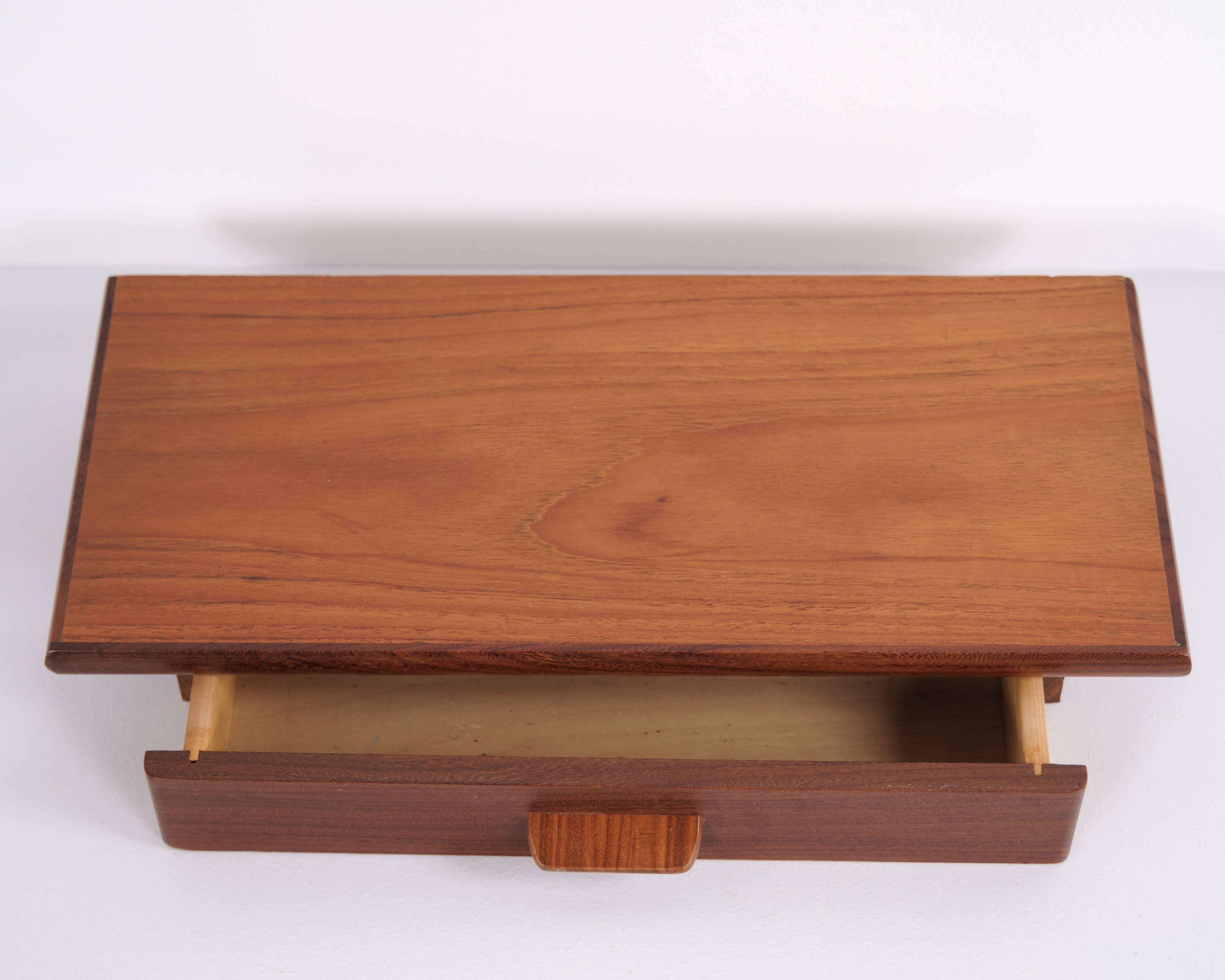 Floating shelf with drawer - Teak - Poul M. Volther - 1960s