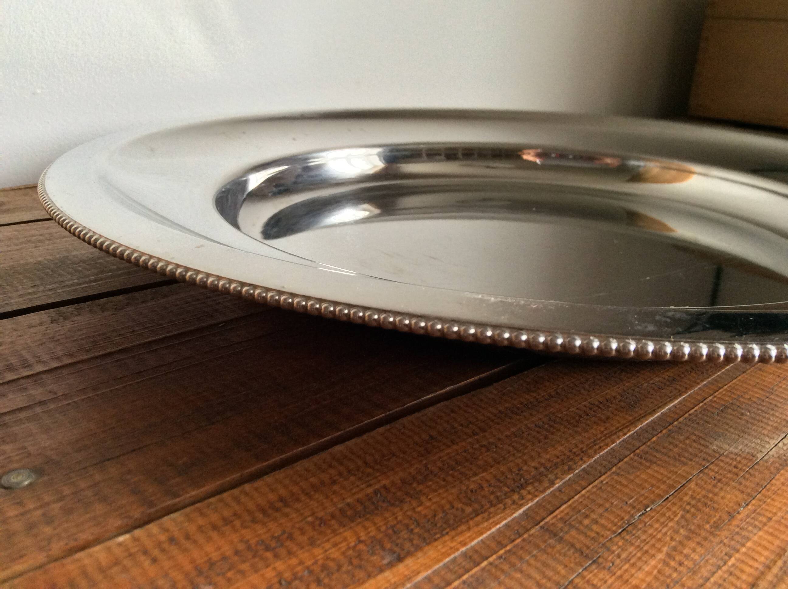 Stainless steel pearl plate
