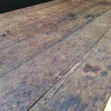 Ancien établi vintage de menuisier en bois, déco industrielle