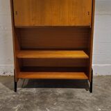 Vintage secretaire with bookcase, 1950s