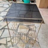 Table d appoint range vinyle vintage