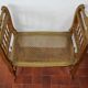 Gilded wood cane bench
