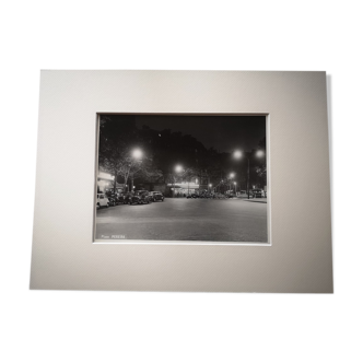 Photographie 18x24cm - Tirage argentique noir et blanc -  Paris - Place Pereire - Années 1950-1960