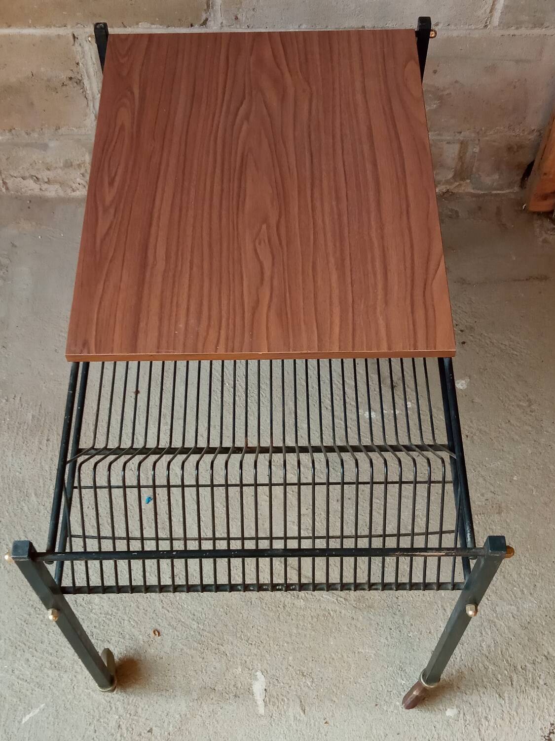 Vinyl and record player table