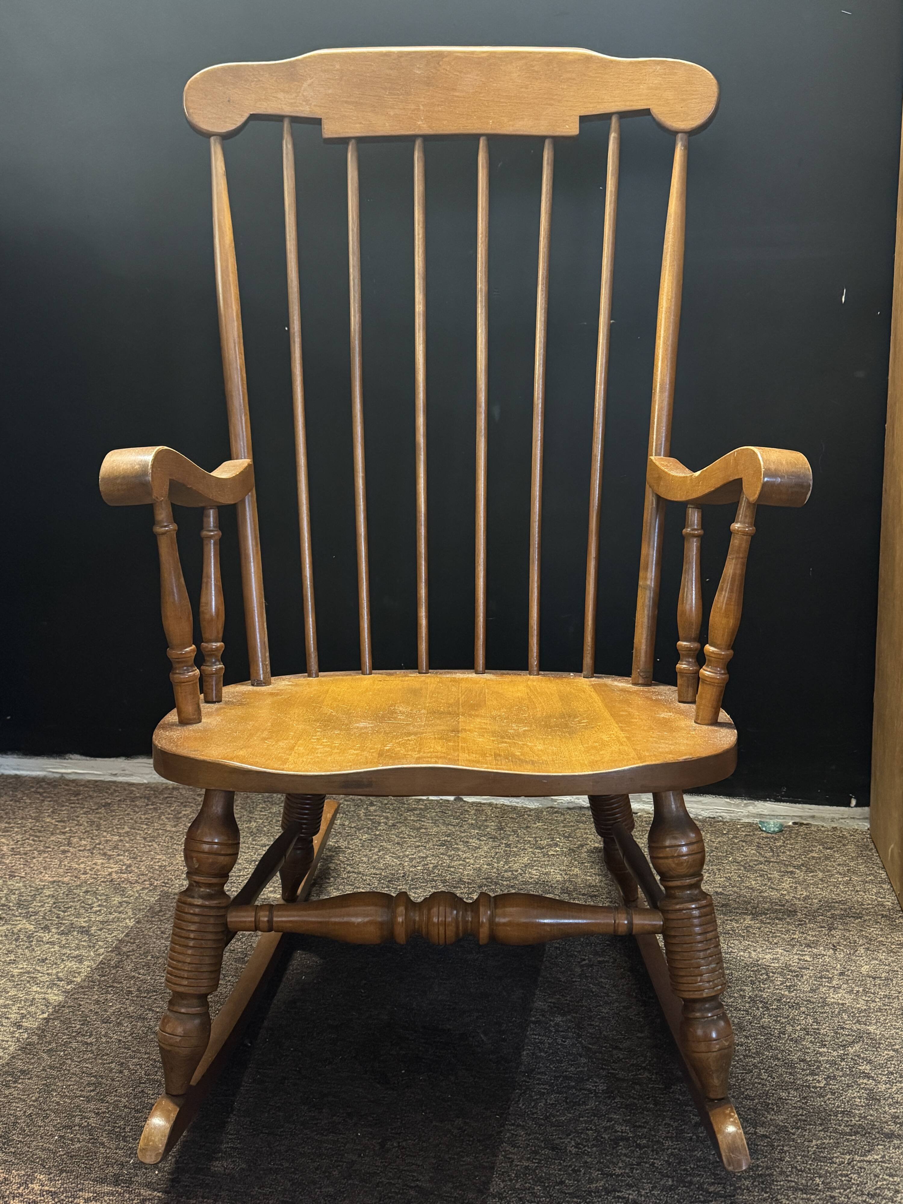 Wooden rocking chair – rocking armchair