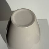 Modern oblong white vase H18.5