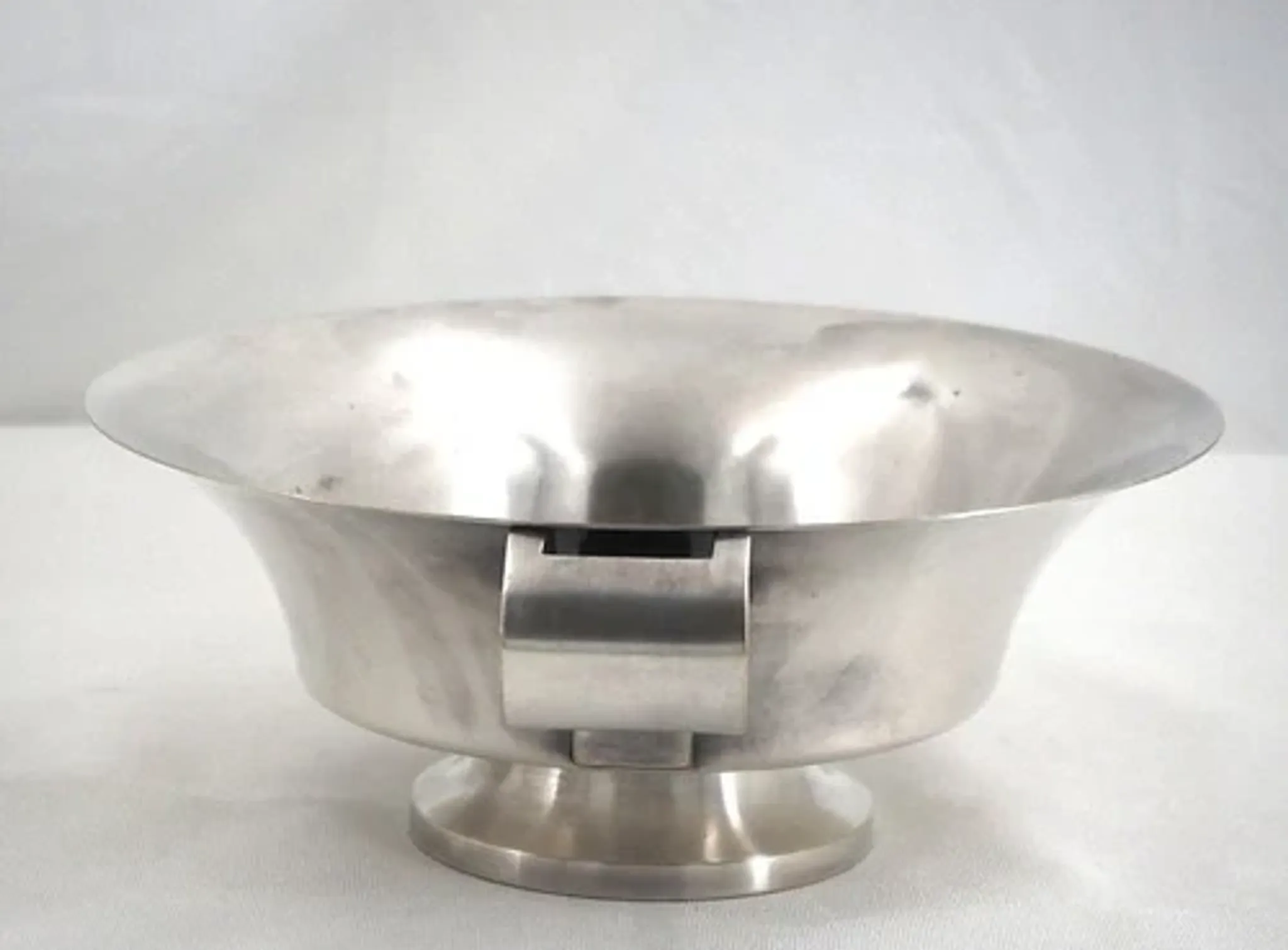 Christofle, Gallia, footed bowl, Art Deco, silver-plated, Fjerdingstad.