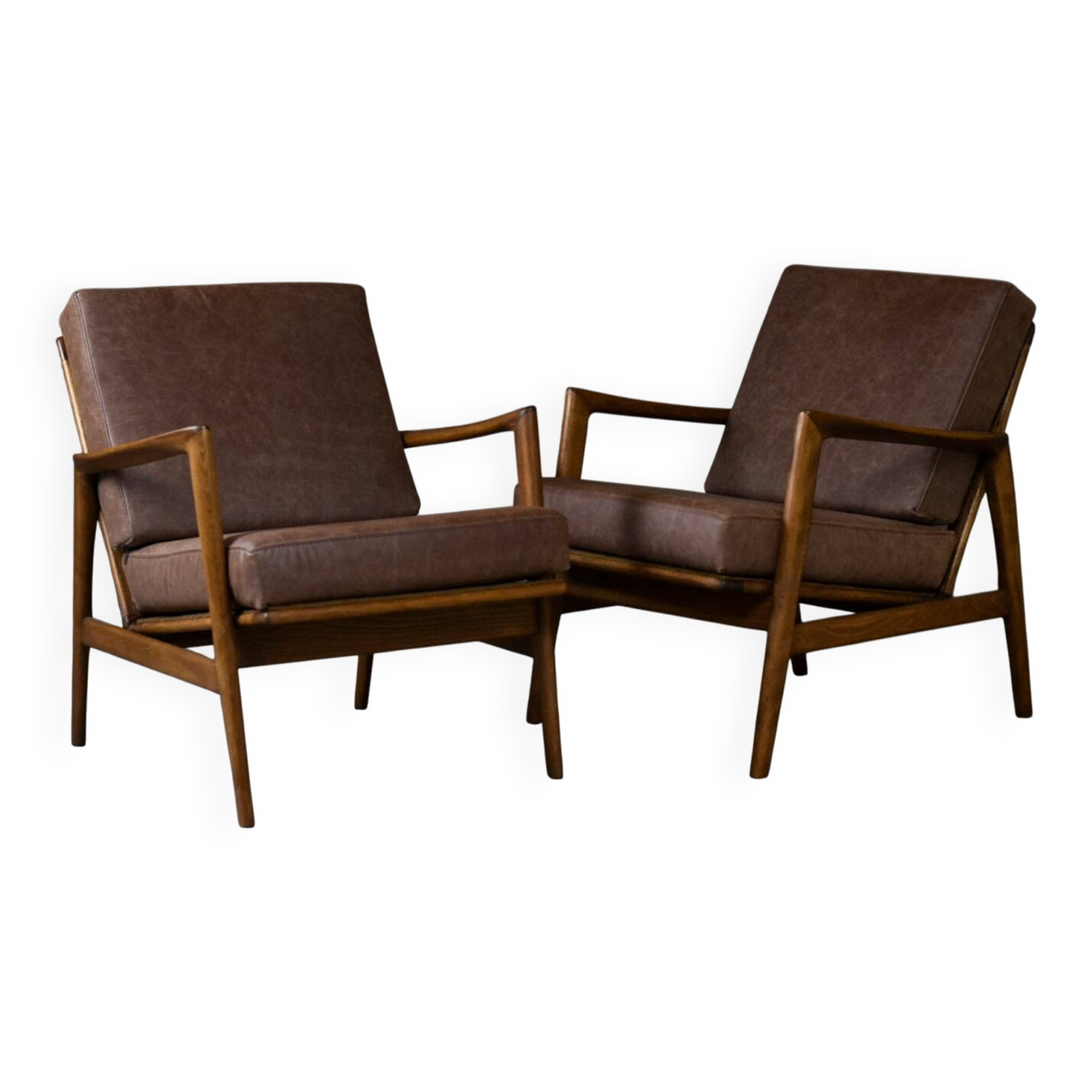 Stefan Armchairs from Swarzędzkie Fabryki Mebli, Poland, 1960s, Set of