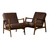 Fauteuils Stefan des Fabriques de Meubles de Swarzędz, Pologne, années 1960, ensemble