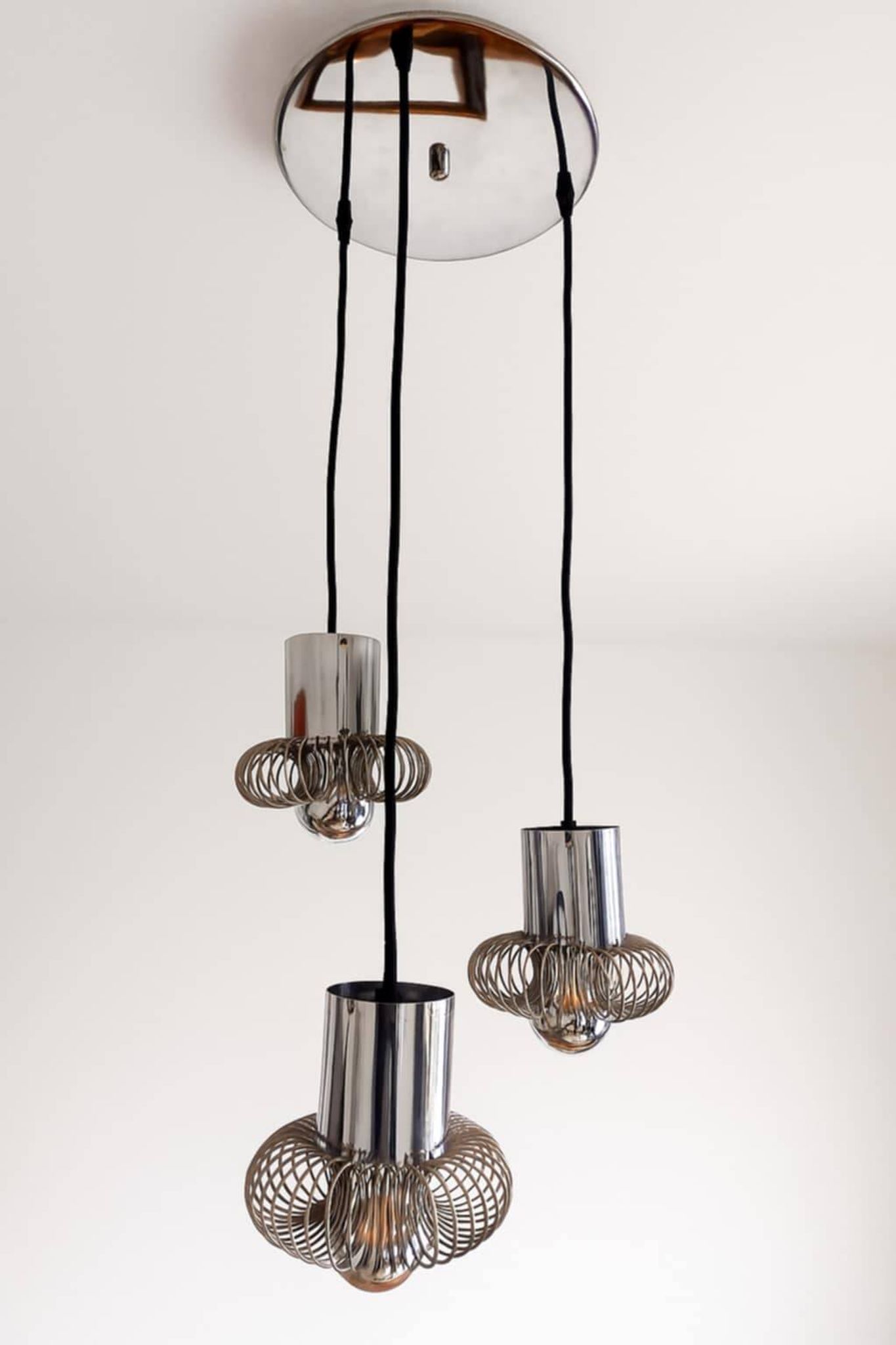 Space Age chandelier by Philippe Rogier for Oxar, 1970