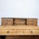 Patinated wooden drawer desk cabinet
