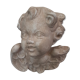 Plaster angel head bust