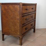 Rattan chest of drawers