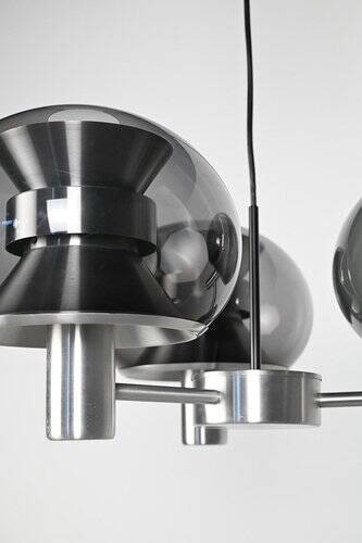 Space Age Pendant Light in Metal