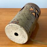 Vintage cylindrical ceramic table lamp