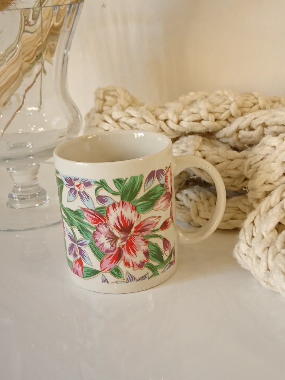 Regent stone tuffstone flowery mug handcrafted mug tree collection