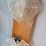 Pair of Novaresi 2-light Murano glass wall lights, Milan 1970.